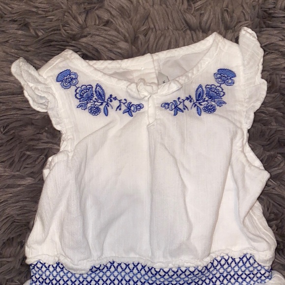 Janie and Jack Girls White Cotton Dress - Picture 2 of 4